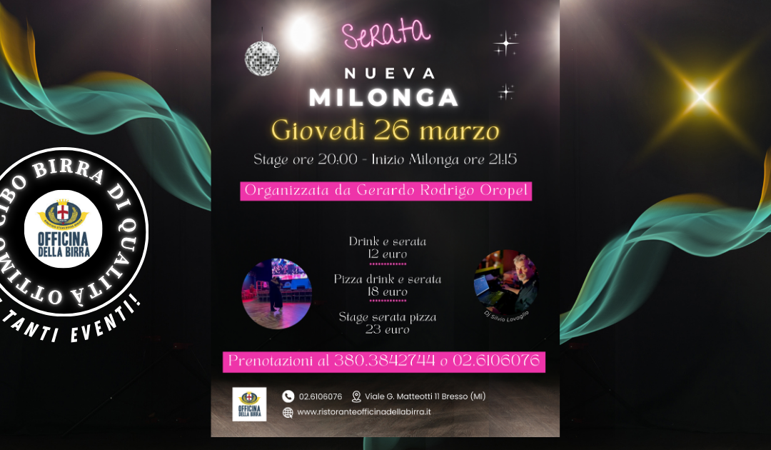NUEVA MILONGA del giovedì