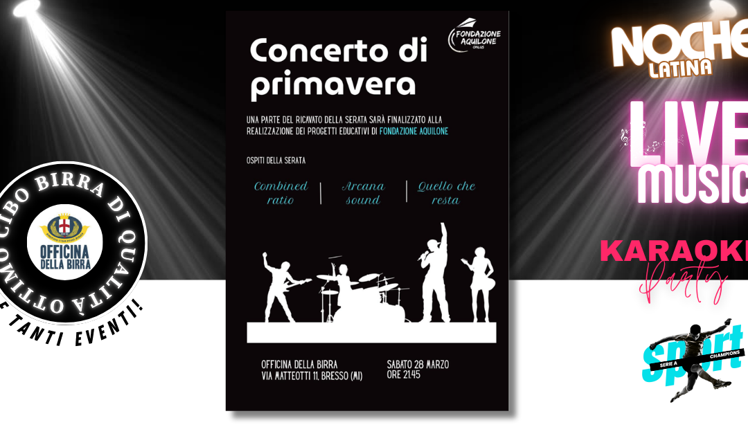 𝐂𝐎𝐍𝐂𝐄𝐑𝐓𝐎 𝐃𝐈 𝐏𝐑𝐈𝐌𝐀𝐕𝐄𝐑𝐀 – Fondazione Aquilone Onlus
