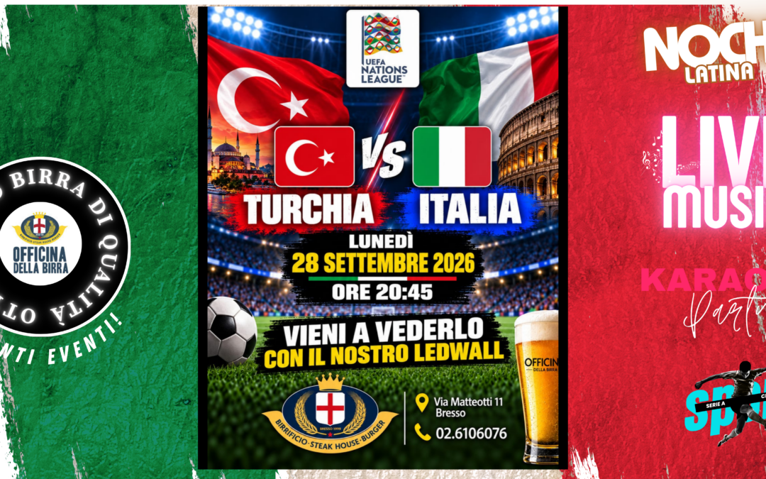 NATIONS LEAGUE – TURCHIA VS ITALIA